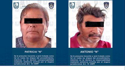 Ficha policial de Patricia N y Antonio N.