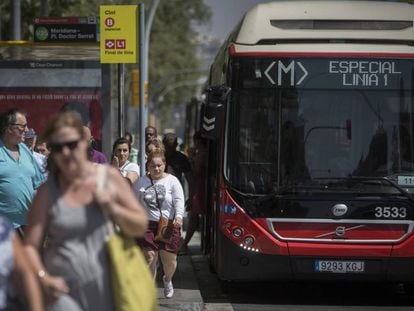 Un autobús de TMB.