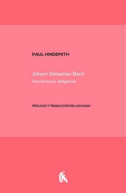Cubierta de 'Bach', de Hindemith