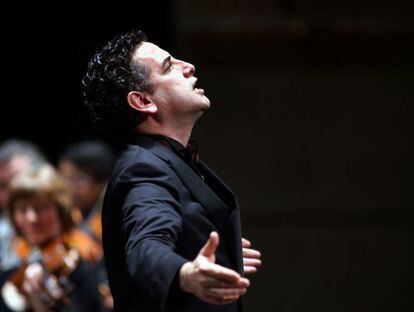 El tenor peruano Juan Diego Fl&oacute;rez, en su recital del domingo en Madrid.