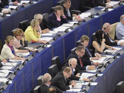 Imagen de una sesi&oacute;n plenaria del Parlamento Europeo.