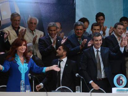 Cristina Fernández en la inauguración de un nuevo edificio municipal el pasado 23 de febrero.