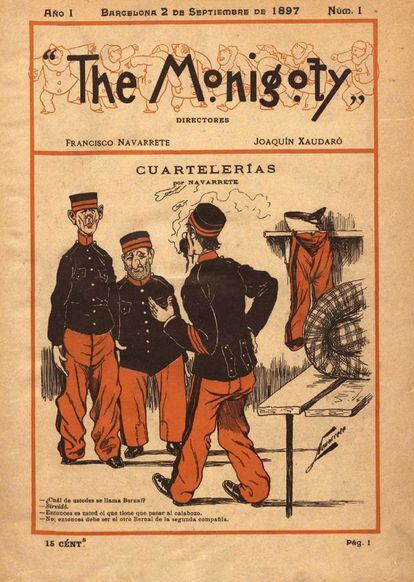 Por quince céntimos, ocho páginas de historietas. Esto es lo que ofreció 'The Monigoty' durante sus 15 números. El español Francisco Navarrete y el filipino Xaudaró fueron los responsables de esta colección que se prolongó de febrero a agosto de 1897.