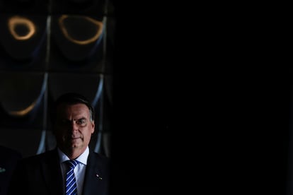 Jair Bolsonaro, president of Brazil, during a ceremony in Brasilia, this Thursday, November 25.