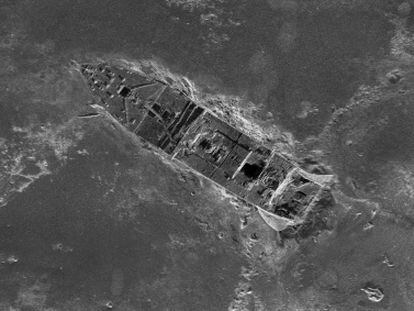 Imagen del Titanic realizada por sónar y compuesta por más de 100.000 fotos.