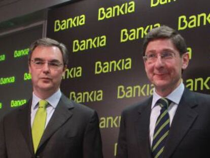 Jos&eacute; Sevilla, consejero delegado de Bankia, y Jos&eacute; Ignacio Goirigolzarri, presidente de la entidad. 