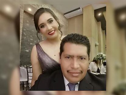Antonio de la Cruz, periodista asesinado en Tamaulipas, fotografiado con su hija Cinthia, que falleció por heridas provocadas en el mismo ataque en el que asesinaron a su padre.