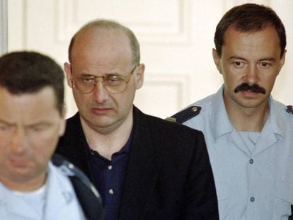 Jean-Claude Romand durante su juicio, en 1996