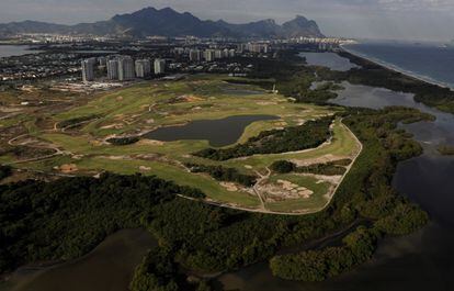 El campo de golf utilizado durante los Juegos Olímpicos de Río 2016.
