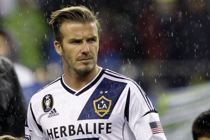Beckham, en un partido contra los Seattle Sounders el pasado 18 de noviembre.