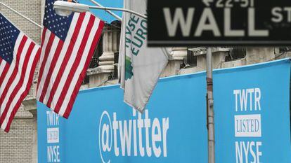 Twitter se desploma en Bolsa; ha llegado a caer un 24%