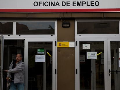 Una oficina de empleo, en el barrio de Moratalaz (Madrid).
