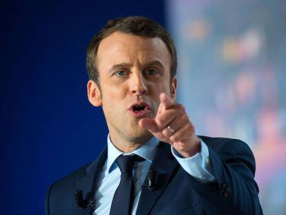 El candidato a las presidenciales de Francia 2017 por En Marche!, Emmanuel Macron.