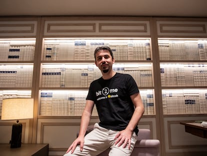 El fundador de Bit2me, Leif Ferreira, en el hotel Hyatt Regency Hesperia de Madrid, donde tuvo lugar la entrevista.