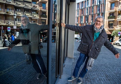 Ian Gibson, en otro rincón de Lavapiés.