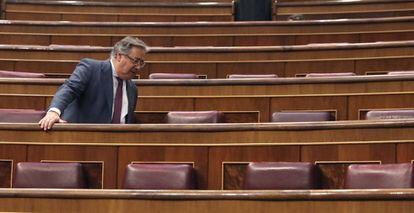 El exministro del Interior Juan Ignacio Zoido, a su llegada a Congreso de los Diputados el pasado martes.