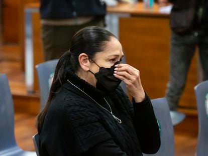 La tonadillera Isabel Pantoja en el Juzgado de lo Penal número 5 de Málaga, donde fue juzgada por un delito de insolvencia punible el 22 de marzo de 2022.