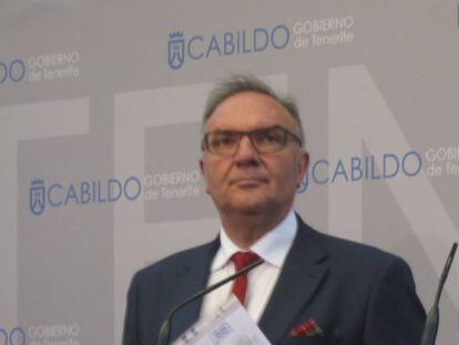 José Manuel Baltar, consejero de Sanidad del Gobierno de Canarias.