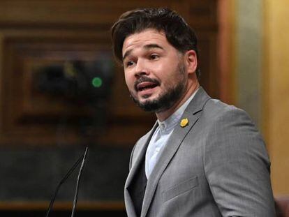 El portavoz de ERC Gabriel Rufián.