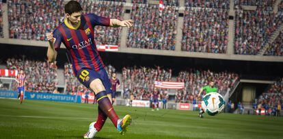 Imatge d'una partida del videojoc FIFA.