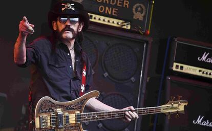 Ian Fraser &#039;Lemmy&#039; Kilmister durante una actuaci&oacute;n en Somerset (Reino Unido), en 2015. 