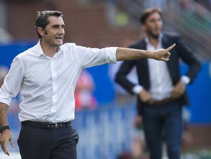 Valverde, en el estadio del Alavés.