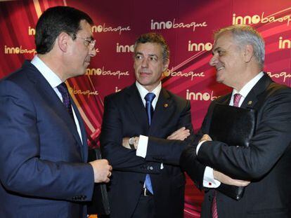 Garc&iacute;a Erauskin, I&ntilde;igo Urkullu y Guillermo Ulacia