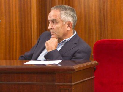 Eusebio Gavi&ntilde;o en la primera sesi&oacute;n del juicio del &#039;caso Camas&#039;.
