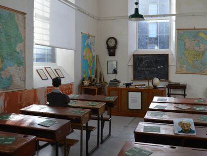 El edificio del Museo de Frank McCourt fue una escuela en la que estudió un unos años el novelista.