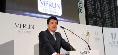 El presidente de Merlin properties. Ismael Clemente, durante la salida a Bolsa de la compañía.
