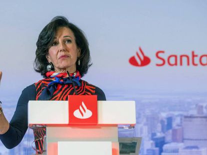 Ana Botín, presidenta de Santander en una imagen de archivo.
