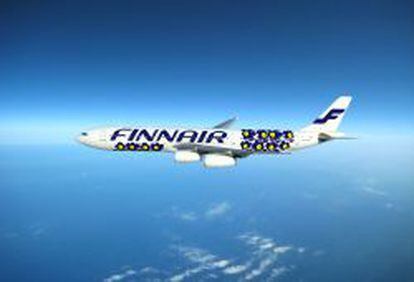 Avion de la aerol&iacute;nea Finnair.