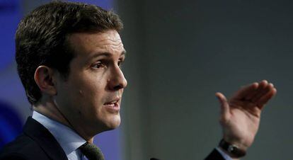 El vicesecretario de Comunicaci&oacute;n del PP, Pablo Casado.