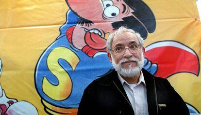 Juan López Fernández, 'Jan', creador de Superlópez, al Saló del Còmic del 2002.