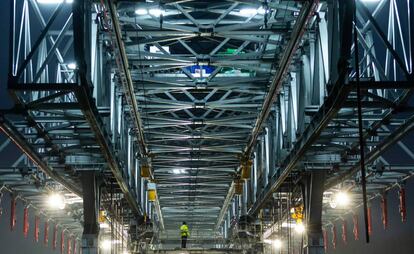 Construcción en Eslovaquia de la autopista D4, obra de Ferrovial.