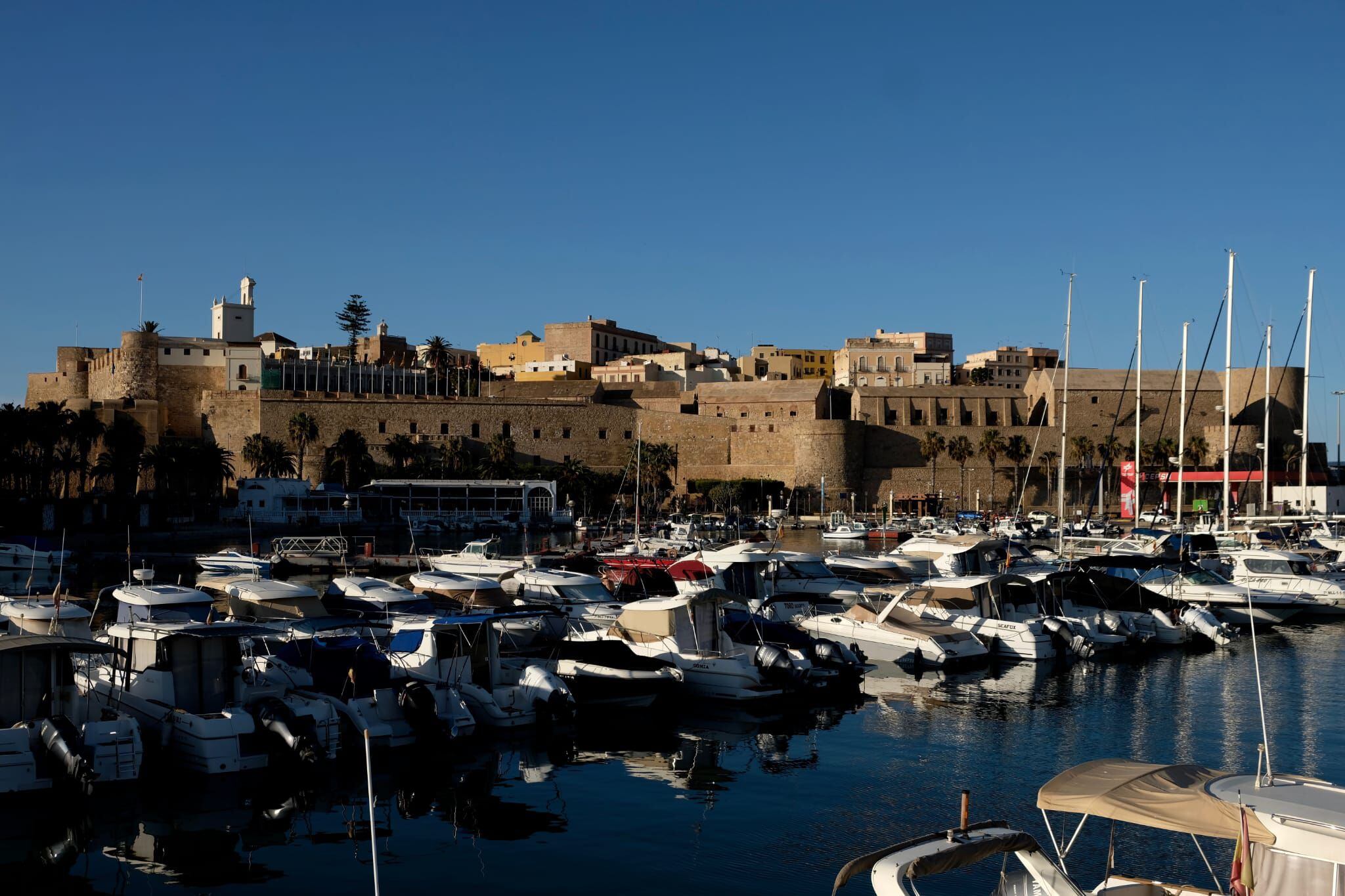 Vista de la fortaleza de Melilla, este miércoles.