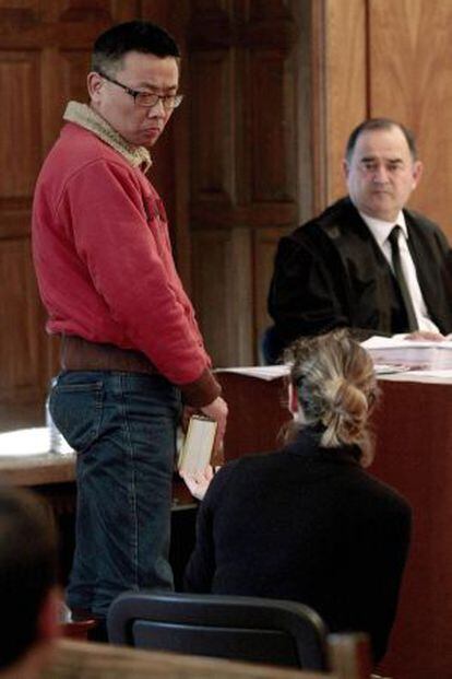 El acusado durante el juicio