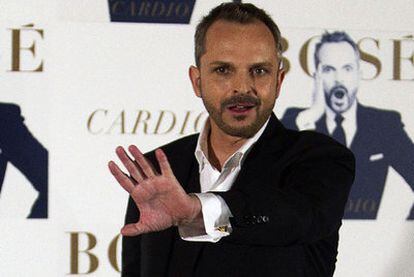 Miguel Bosé en la presentación de <i>Cardio</i>.