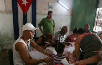 El conteo de las votaciones en La Habana.