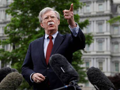 El consejero de Seguridad estadounidense, John Bolton, en Washington el pasado 1 de mayo. 