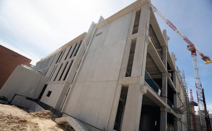 Obras del MAD4, de Intexion, en Madrid, donde estará uno de los centros de IBM.