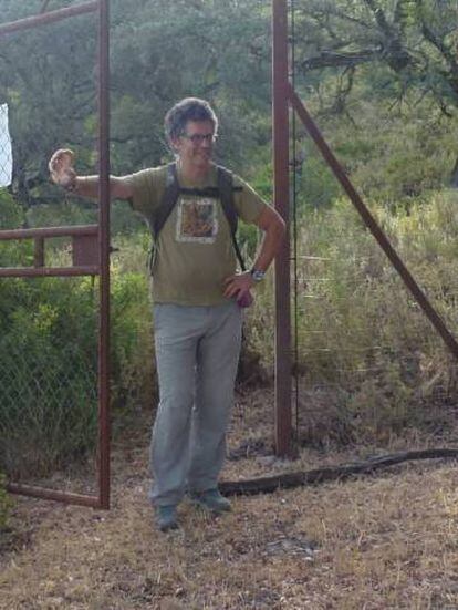 Juan Clavero, horas antes de su detención en agosto.