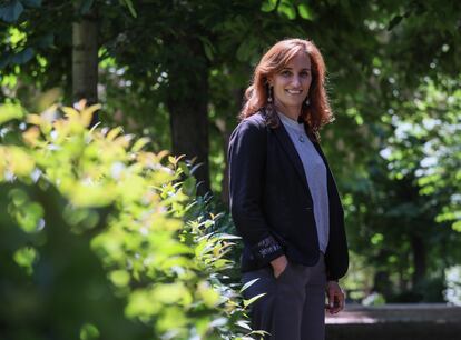 Mónica García, el pasado viernes en El Retiro.