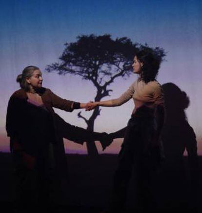 Un moment de la representació de 'Chipko' a La Gleva Teatre.