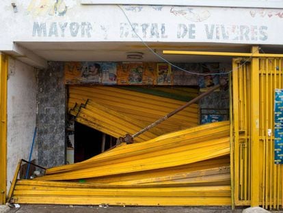 Un supermercado saqueado en Ciudad Bolivar (Venezuela), el 19 de diciembre de 2016.