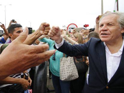 El jefe de la OEA, Luis Almagro, el viernes en Cúcuta (Colombia).