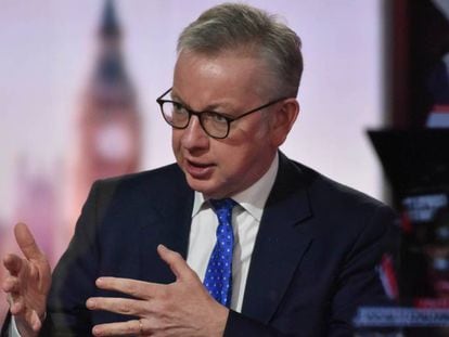 El ministro del Gabinete del Gobierno británico, Michael Gove, en declaraciones a la BBC