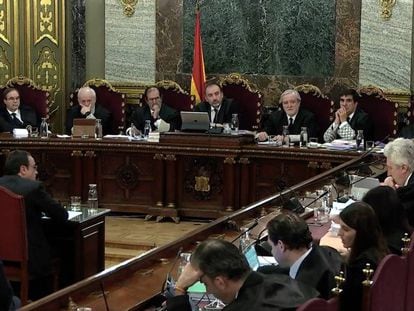 Declaración del exconseller de Territori, Josep Rull, en el juicio del 'procés'.