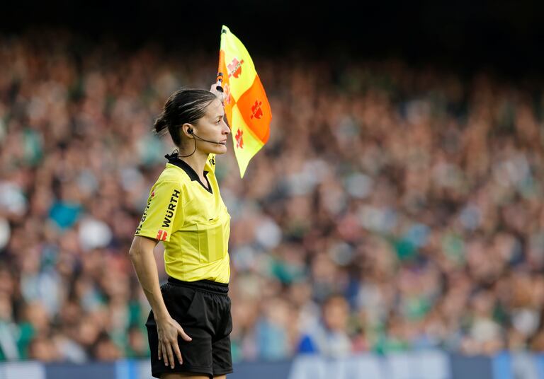Guadalupe Porras, el pasado mes de diciembre en el Betis-Atlético de Liga. REUTERS/Marcelo del Pozo