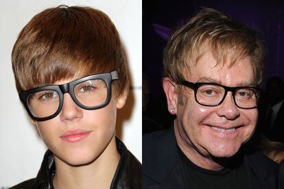 Aunque la red se empeña en comparar a Justin Bieber con lesbianas, la realidad es que cuando llegue a la madurez será más parecido a Sir Elton John. Tiempo al tiempo.